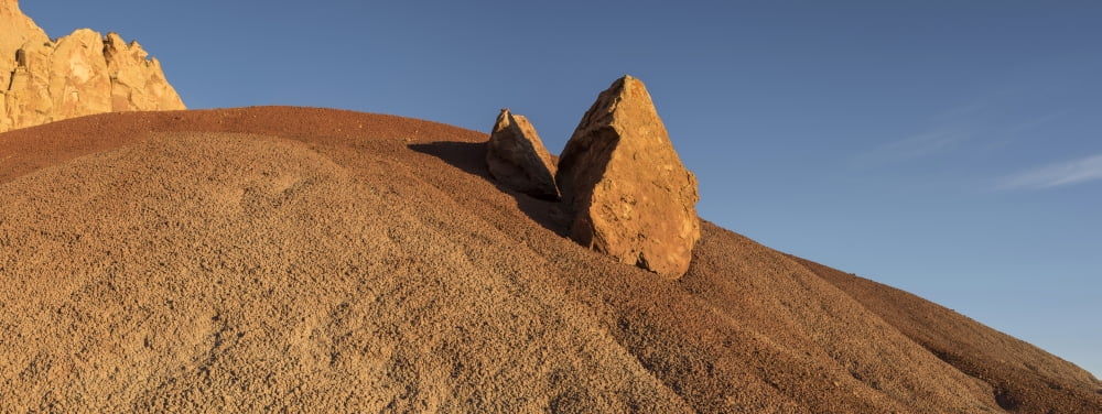 Rocks on bentonite clay Rattlesnake Bench Grand Staircase-Escalante National Monument Utah USA Canvas Art - Panoramic Images (36 x 12)