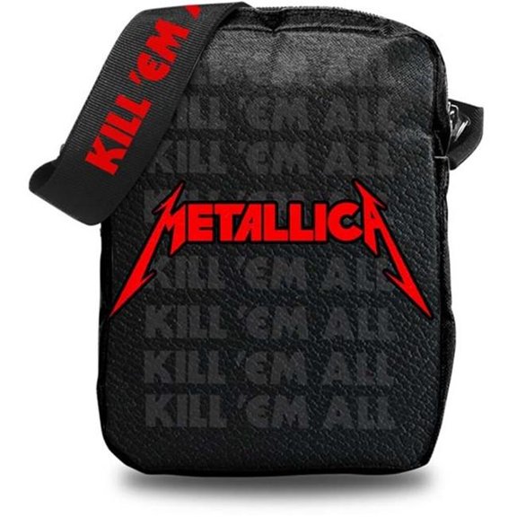 Rocksax 5061039395289 Metallica Kill Em All Crossbody Bag, Black