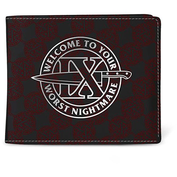 Rocksax 5061039397078 Ice Nine Kills Welcome to Horrorwood Wallet, Black