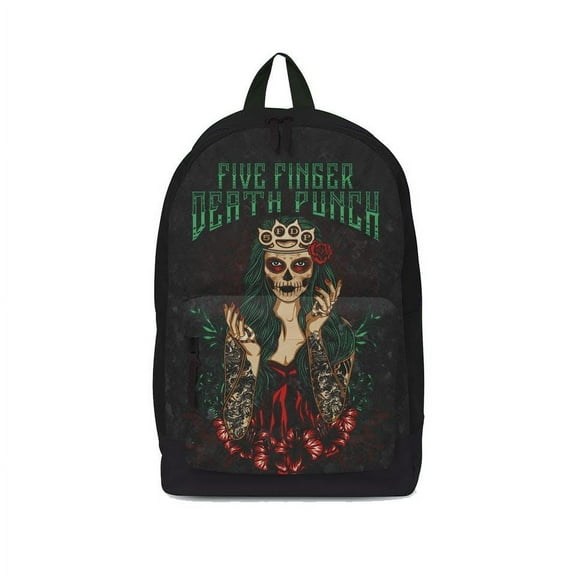 Rocksax Five Finger Death Punch Unisex Backpack - Dotd Green