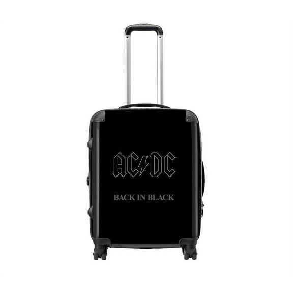 Rocksax Unisex AC/DC Official Tour Series Luggage/Suitcase By Rocksax - Back In Black - Large 95L
