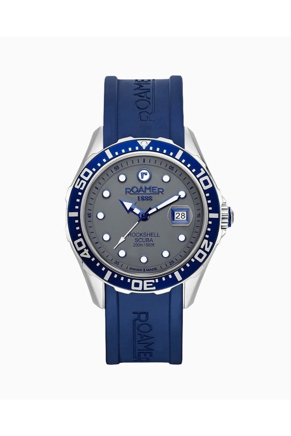 Rockshell Mark III Scuba, Blue dial, blue rubber strap