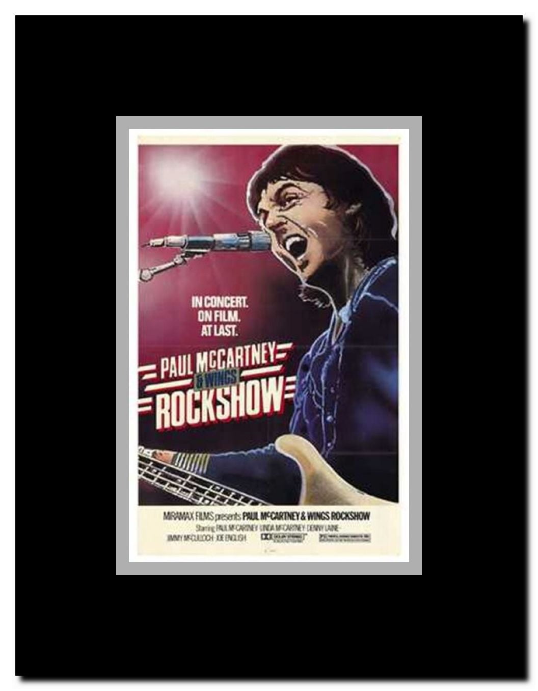 Rockshow Framed Movie Poster