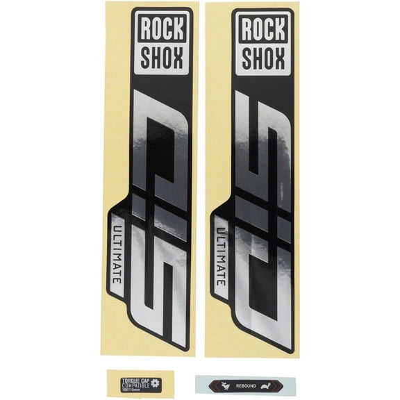 Rockshox Fork Decal Kit - SID Ultimate, 27.5"/29", Gloss Rainbow Foil/High Gloss Black