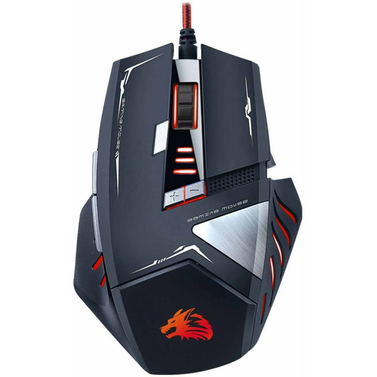 Rocksoul RSMS-00215 8D Optical Gaming Mouse, Black - Walmart.com