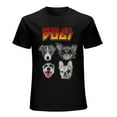 thumbnail image 1 of Rockstar Dogs Cute Dog DOGS Band Funny T-shirts for Men, 1 of 5