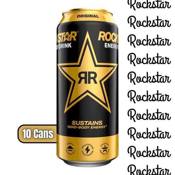 Rockstar Energy Drink Original 16oz Can  Bold Taste & Lasting Energy