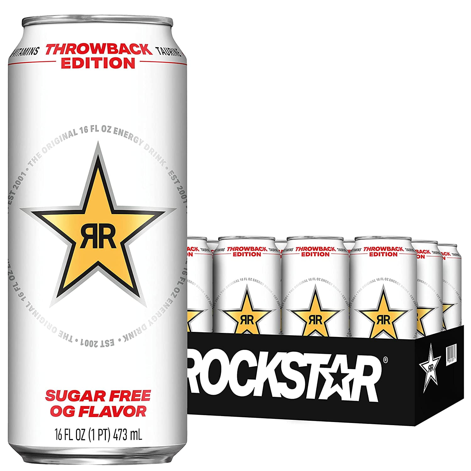 Rockstar Energy Drink, Original, 16Oz Cans (12 Pack) (Packaging May Vary)