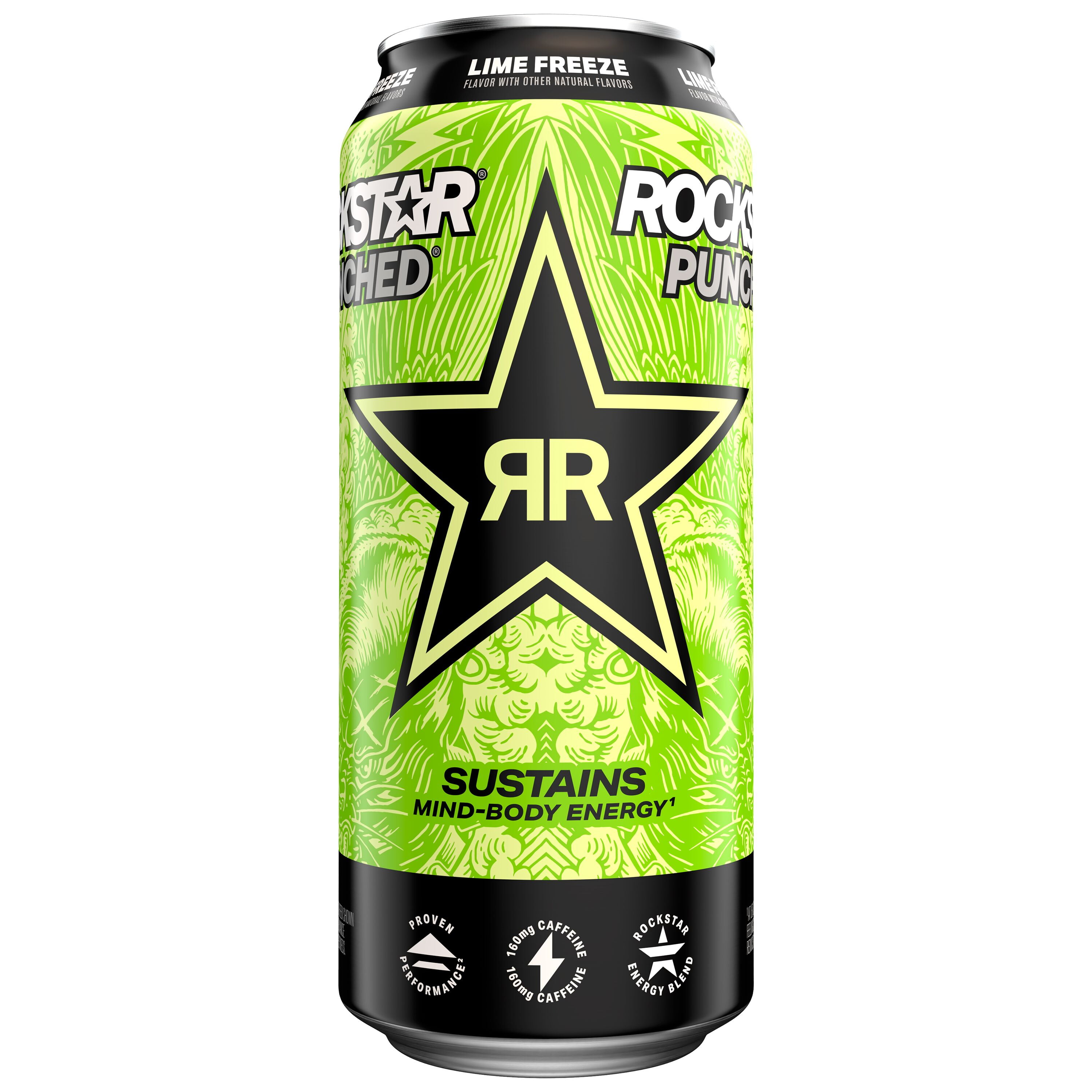 Rockstar Freeze Frozen Lime Energy Drink, 16 fl oz Can - Walmart.com