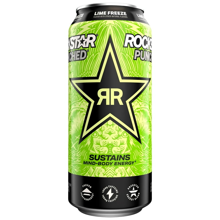 KLINT☆ROCKSTARロックスターエナジー フリースタイル Rockstar Freeze Frozen Lime Energy Drink, 16 fl oz Can - Walmart.com