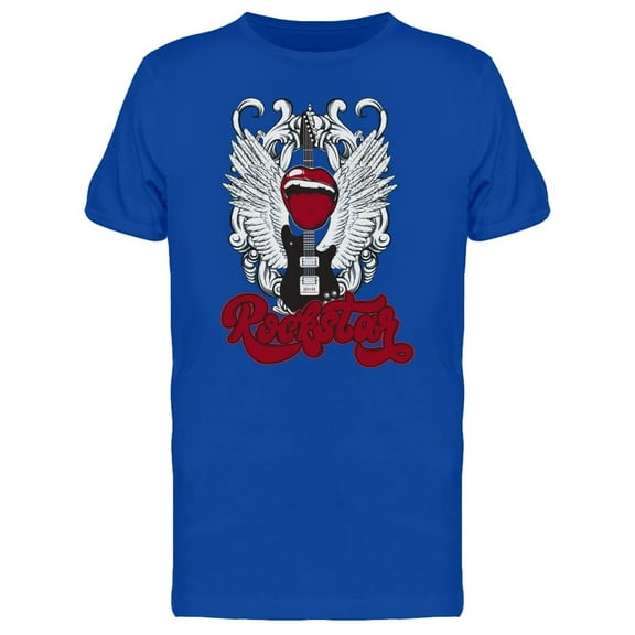 Rockstar. Handwritten Lettering T-Shirt Men -Image by Shutterstock, Male 3X-Large