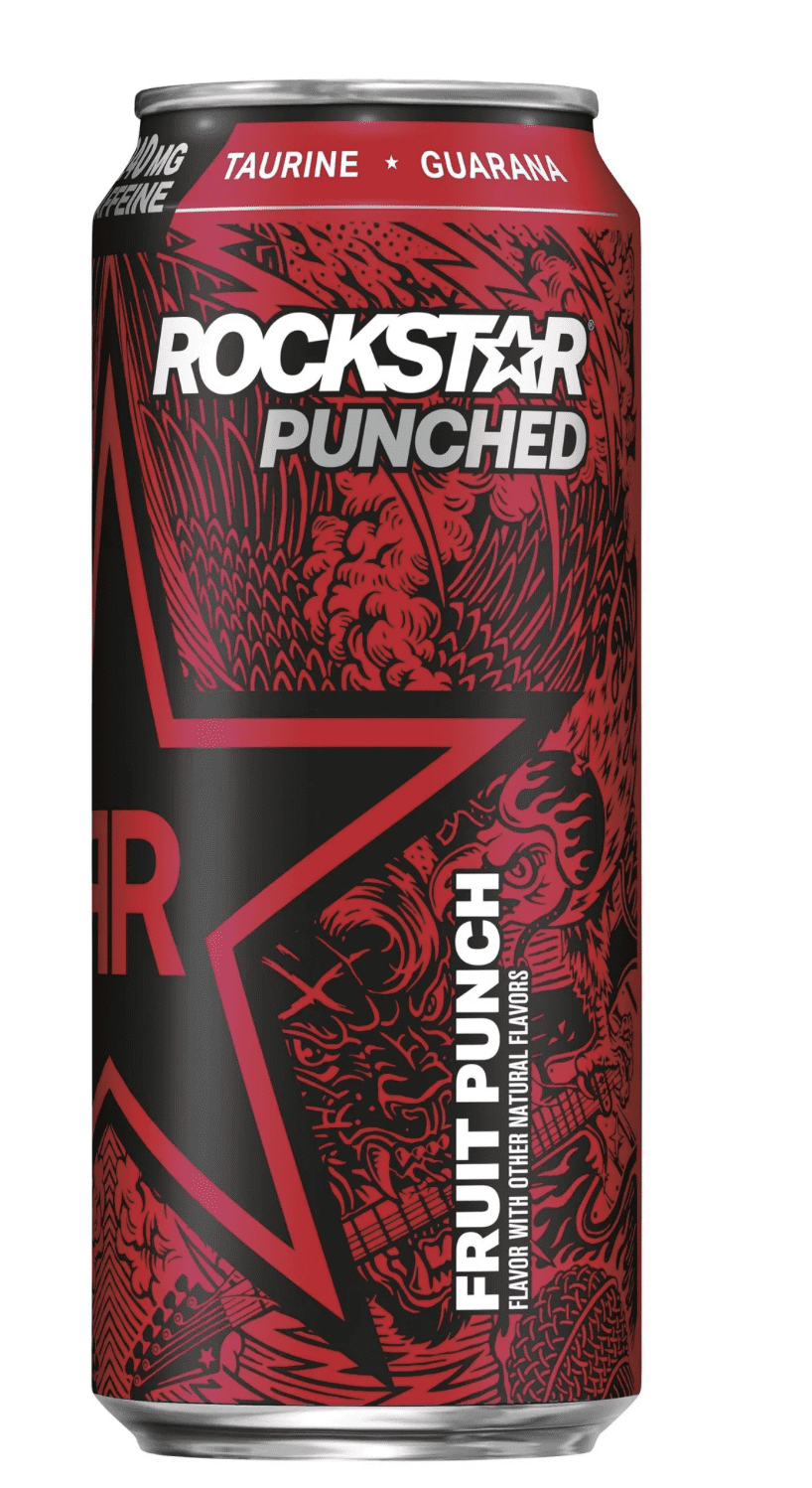 Rockstar Punched Energy Drink, Fruit Punch, 16 Fl Oz, 1 CAN, FAST SHIPPING