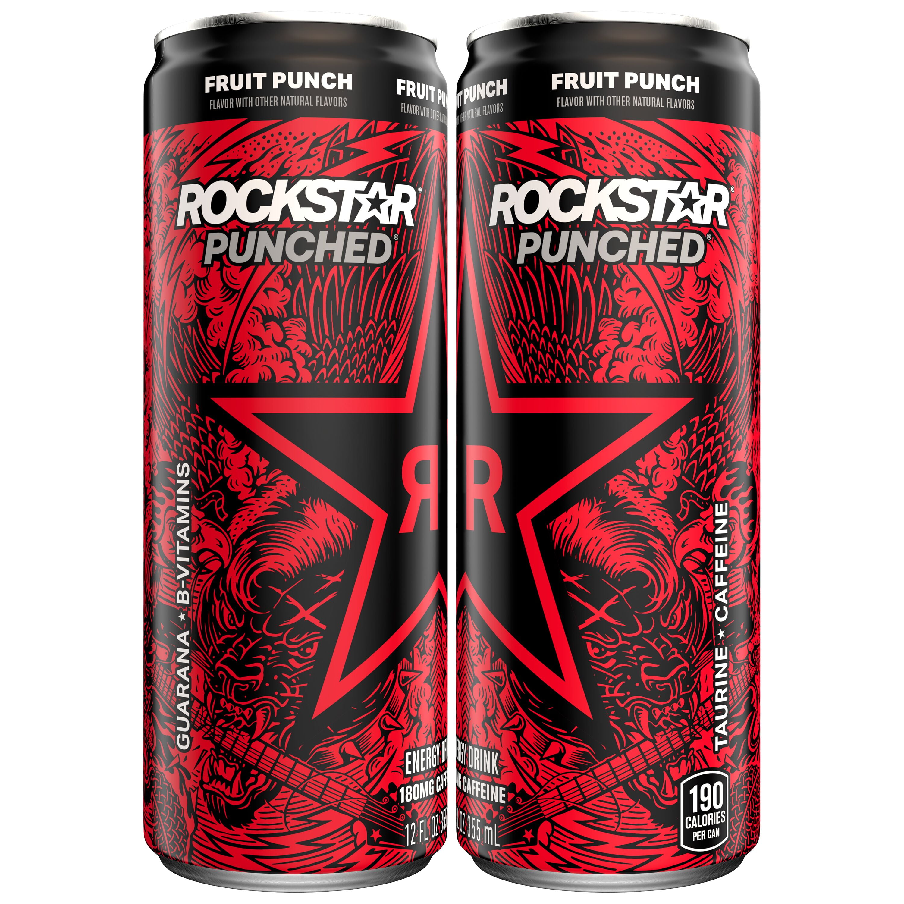 Rockstar Punched Fruit Punch Energy Drink, 12 Fl. Oz.