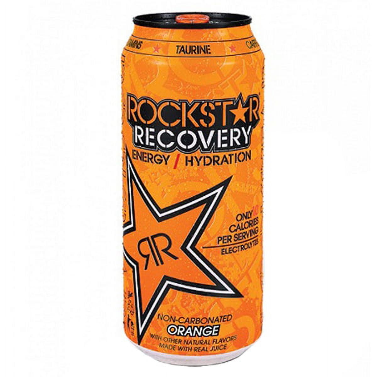 Rockstar Recovery Orange Energy Drink 16 Oz Cans *24
