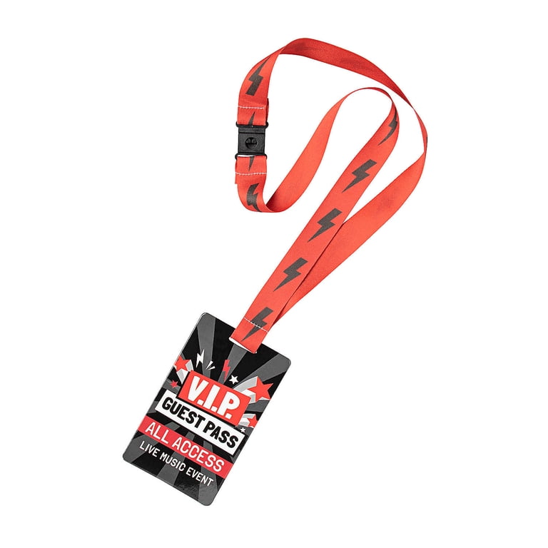 Rockstar VIP Breakaway Lanyards - 6 Pieces - Walmart.com