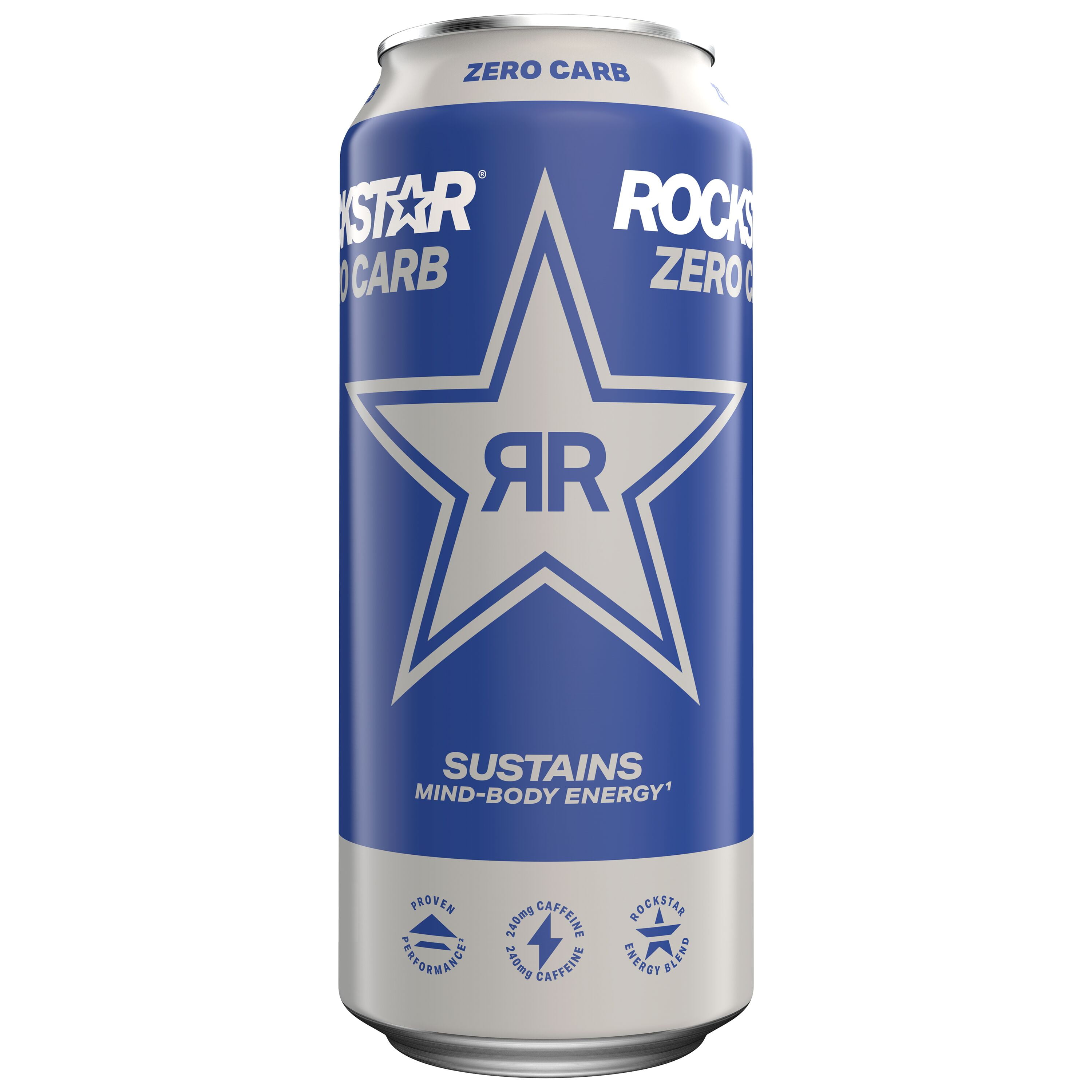 Rockstar Zero Carb Energy Drink, 16 fl oz Can