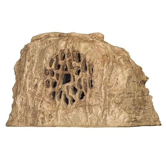 Rockustics ECONOROCK-S-T 6.5 in. 2-Way Outdoor Rock Speaker with Transformer, Sandstone