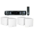thumbnail image 1 of Rockville 1000 Watt Home Theater Bluetooth Receiver+(4) 3.5" White Cube Speakers, 1 of 8