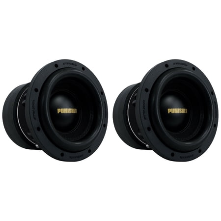 2 Rockville Punisher 8D2 8" 3000w Peak/750w RMS Competition Car Audio Subwoofers