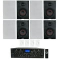 thumbnail image 1 of Rockville 4-Room Home Audio Kit Stereo+(8) In-Wall Speakers+Wall Volume Controls, 1 of 29