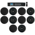 thumbnail image 1 of Rockville 6-Zone 70v Amplifier+(10) 5.25" Black 2Way Restaurant Ceiling Speakers, 1 of 15