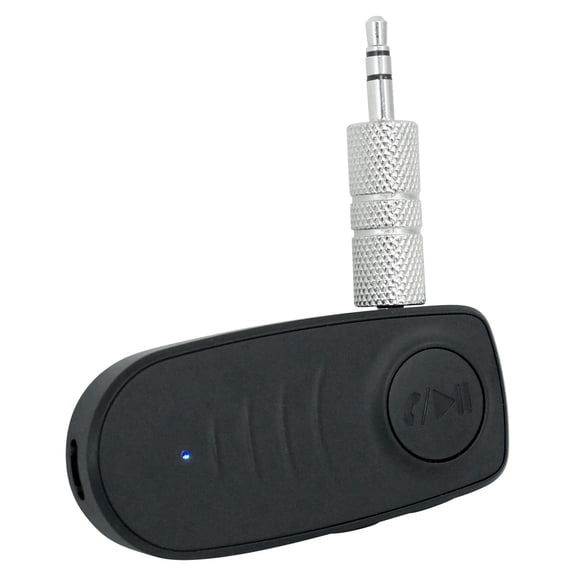 Rockville A2BT Rechargeable Aux to Bluetooth Adapter For Car/Home/Pro Audio Use 5.0 Black