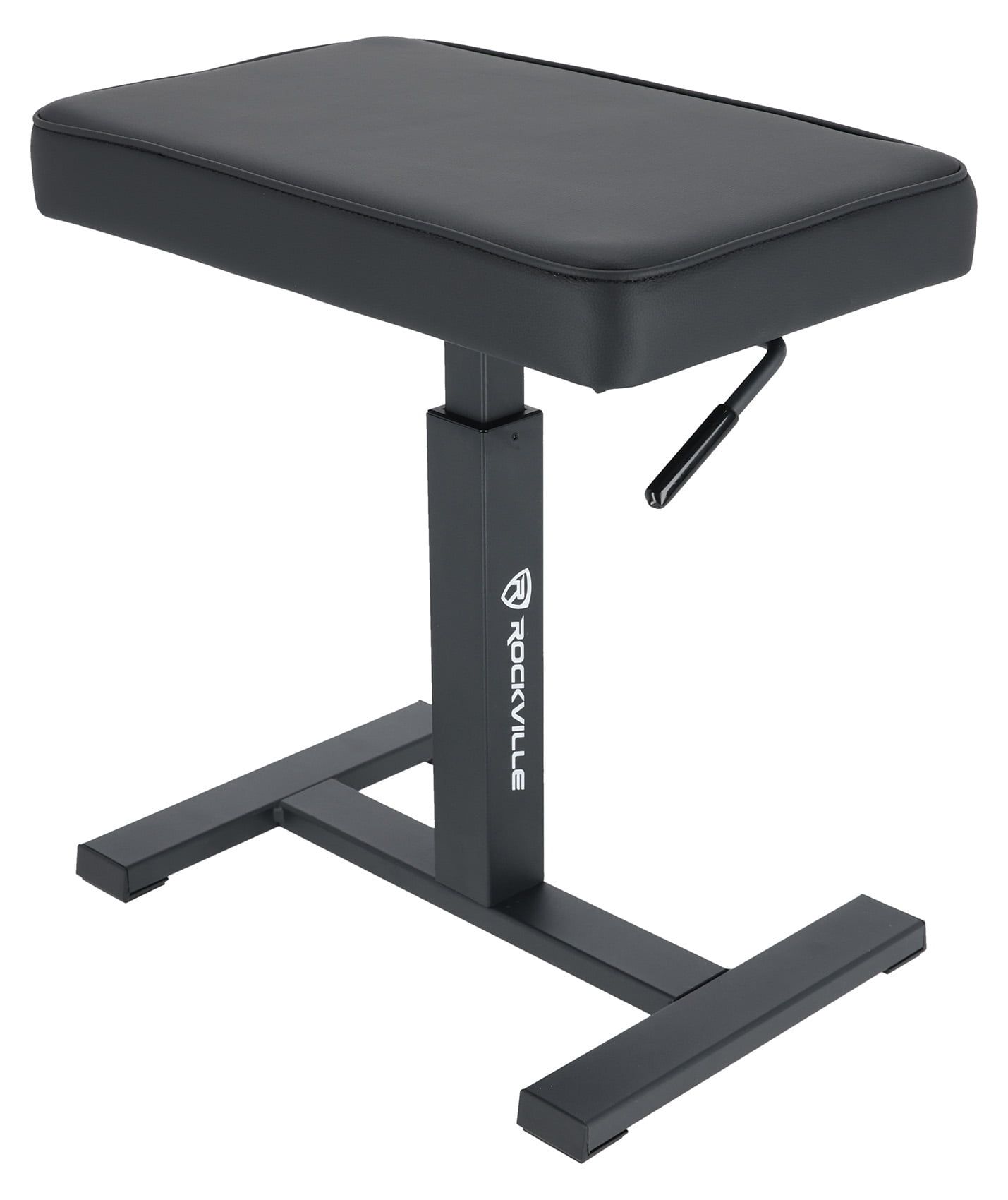 Rockville AIR-BENCH Keyboard/Piano Bench Chair Hydraulic Air Lift+Comfy Padding