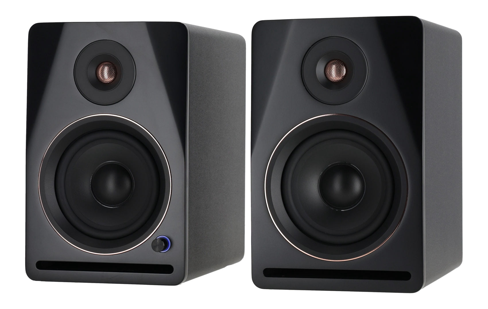 Rockville APM5B V2 5.25" Active Powered Studio Monitor Speakers with USB and Bluetooth Black