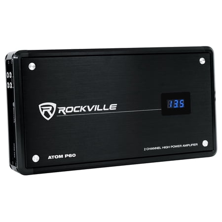 Rockville ATOM P60 4800 Watt Peak/1200w RMS 2 Channel Marine/Boat Amplifier Amp