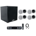 thumbnail image 1 of Rockville Amplifier+(8) 8" White Ceiling Speakers+6.5" Sub For Restaurant/Bar, 1 of 26