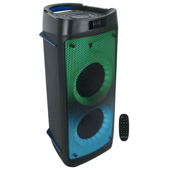 Rockville BASS PARTY 65 1200W Battery Powered LED Bluetooth Speaker Mic Input