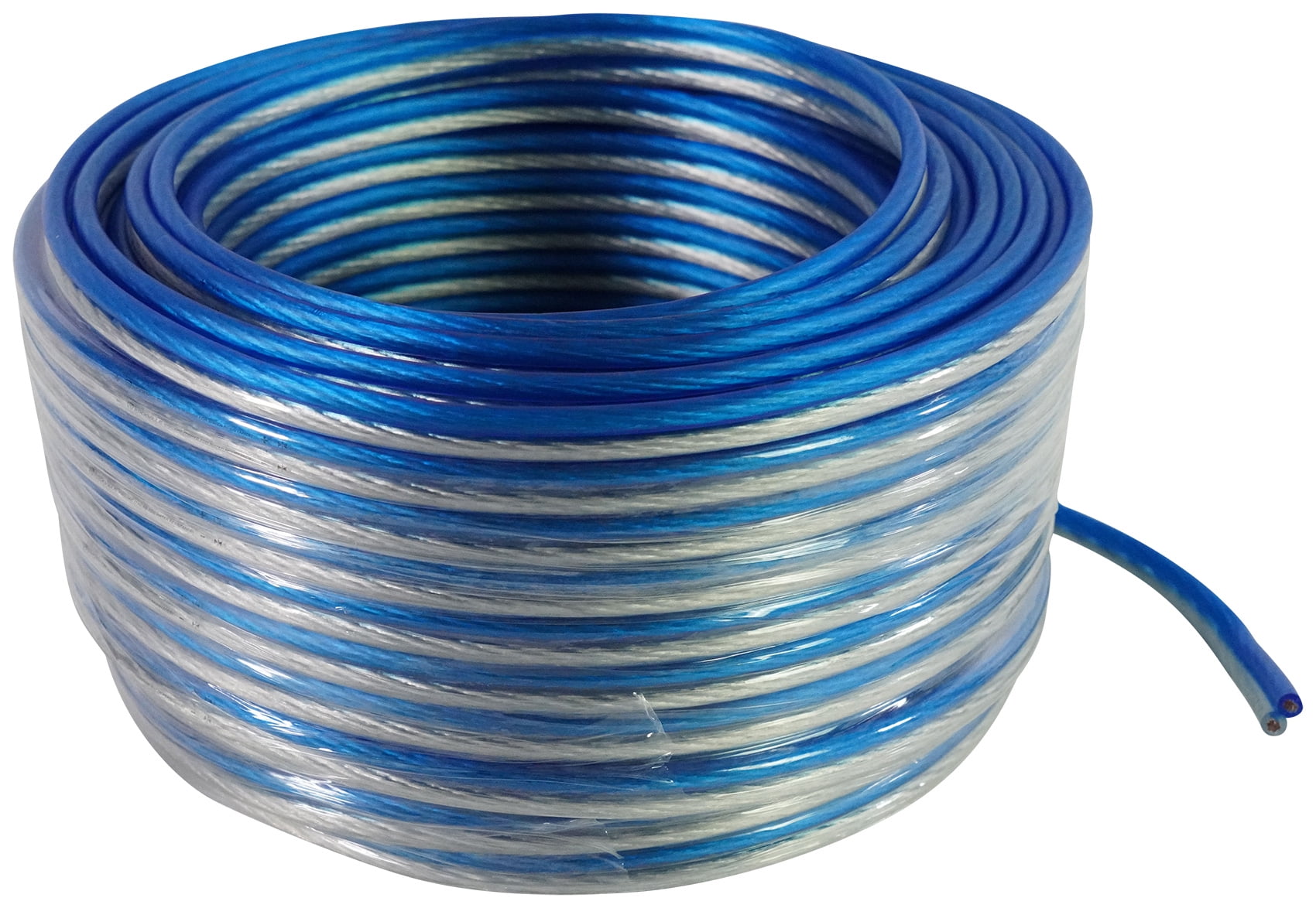 Rockville BLUE 14G100 OFC 14 Gauge 100 Foot 100% Copper Speaker Wire Car Audio