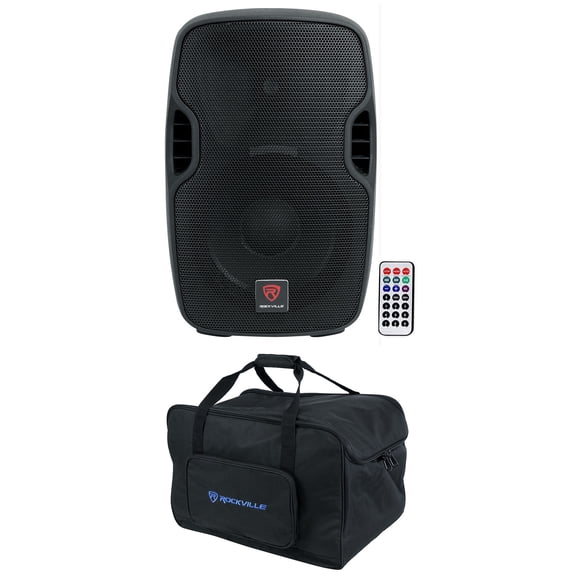 Rockville BPA10 10" 400 Watt DJ PA Speaker w/ Bluetooth+Carry Bag
