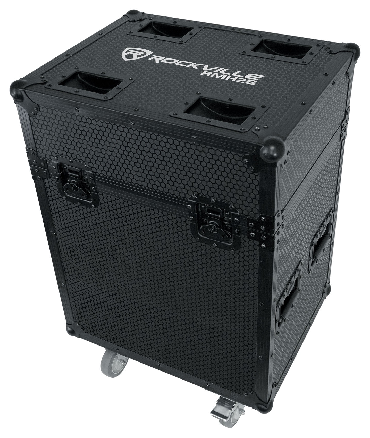 Rockville Black Case for (2) Chauvet Q-Spot 260 LED Moving Head Lights ...