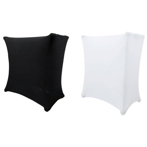 Rockville Black+White Scrim Covers For DJ Keyboard/Mixer/Controller X Stand