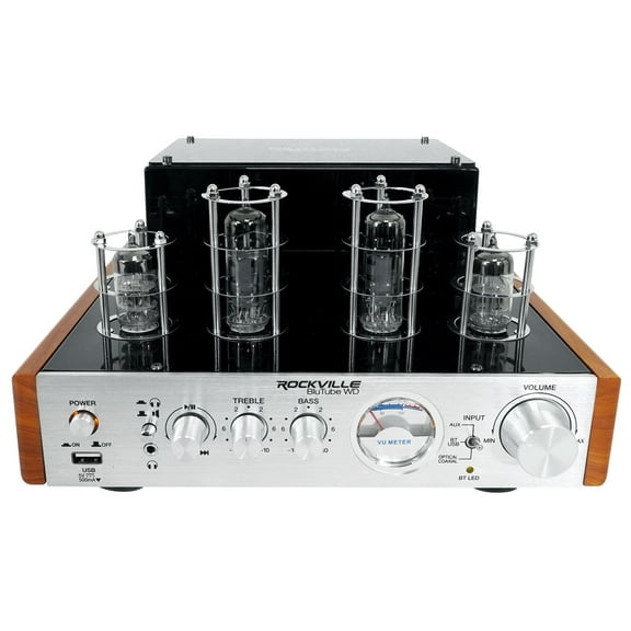 Rockville BluTube WD 70w Bluetooth Tube Amplifier/Home Stereo Receiver 2-Tone