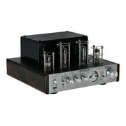 Rockville BluTube DK Audiophile Grade Tube Amplifier with Bluetooth and HDMI 2-Tone silver wood accent