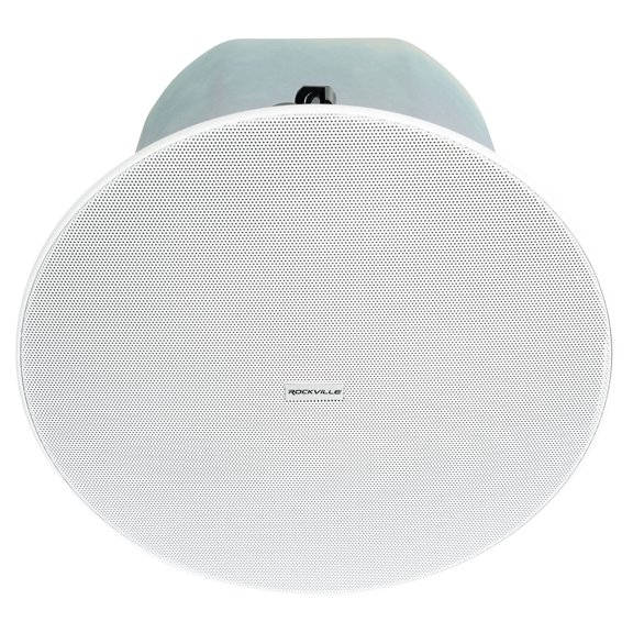 Rockville CC8-SUB 8" 70V Commercial Home Audio In Ceiling Subwoofer with Rough In Kit, 100 Watt RMS 8 Ohm Bypass and Selectable Taps