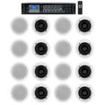 thumbnail image 1 of Rockville Commercial Amp+16) 5.25" 2-Way White Ceiling Speakers 4 Hotel/Office, 1 of 18