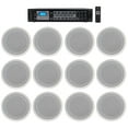 thumbnail image 1 of Rockville Commercial Receiver+(12) 8" 2Way White Ceiling Speakers 4 Hotel/Office, 1 of 5