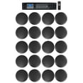 thumbnail image 1 of Rockville Commercial Receiver+20 6.5" 2Way Black Ceiling Speakers 4 Hotel/Office, 1 of 13