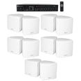 thumbnail image 1 of Rockville Commercial Restaurant Bluetooth Amplifier+10) 3.5" White Cube Speakers, 1 of 17