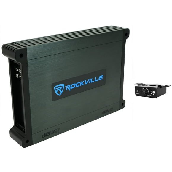 Rockville DBM12 2000w 2 Ohm Marine/Boat Mono Amplifier Amp w/Covers+Bass Remote