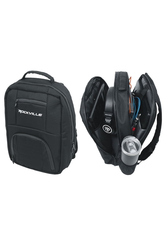 DJBP24 Rugged DJ Compact Backpack with 11 Compartments/Fits 17" Laptop