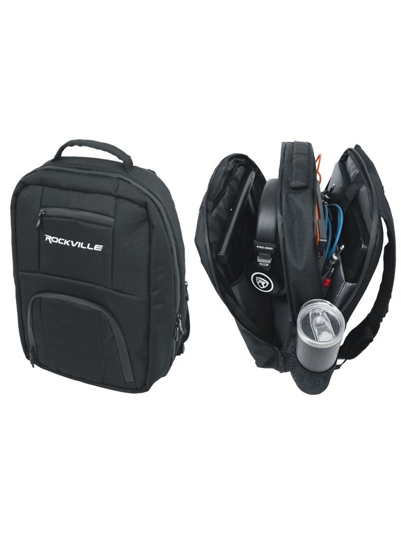 DJBP24 Rugged DJ Compact Backpack with 11 Compartments/Fits 17" Laptop