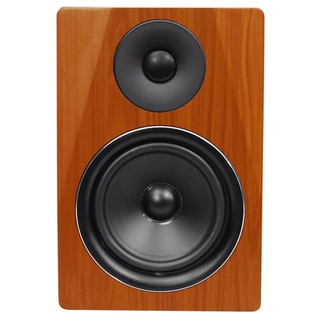 Rockville DPM6C 6.5" 2-Way 210W Wood Active/Powered Studio Monitor Speaker
