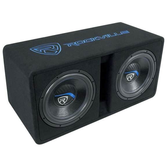 Rockville DV12K51 Dual 12" K5 2800W Car Subwoofers 1-Ohm, Vented Enclosure, Deep Bass, Durable Build, for Car Audio Enthusiasts