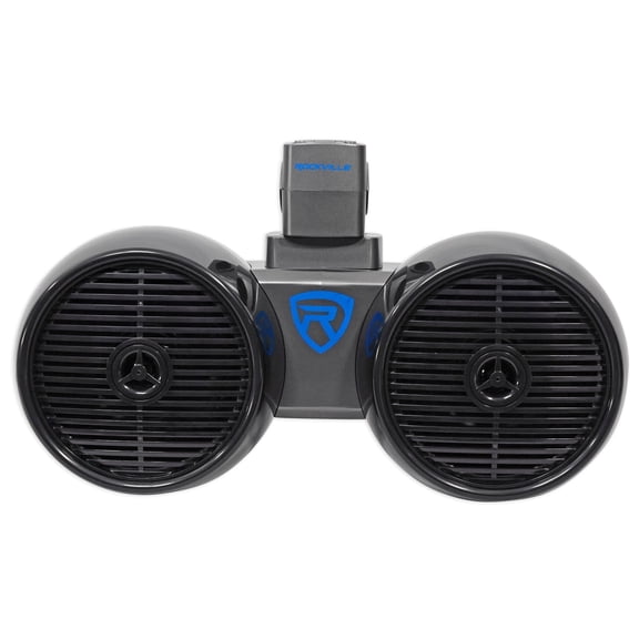 Rockville DWB65B Dual 6.5" 600W Marine Wakeboard Tower Speaker System, Black