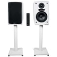 thumbnail image 1 of Rockville ELITE-5W 5.25" Powered White Bookshelf Speakers w/Bluetooth+21" Stands, 1 of 21