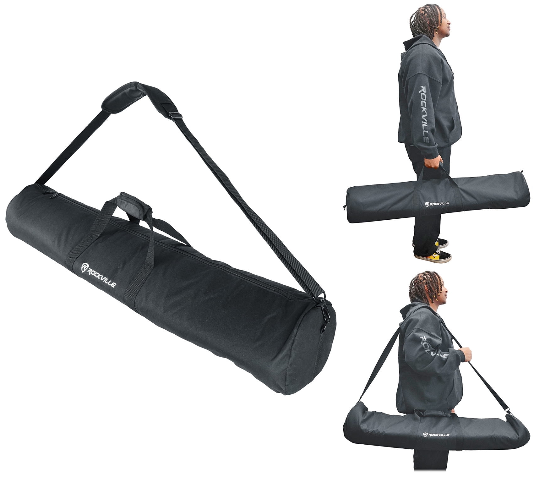 Audio2000s AST439A Heavy Duty Speaker Stands - Adjustable Height 33-49 Inches, Pair With Bags - View #5